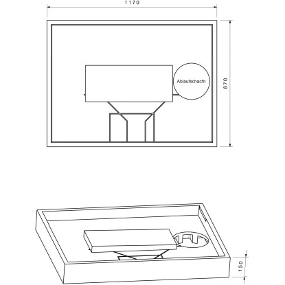 Duschwannenträger Für Ottofond Plateau 120 Cm X 90 Cm 4 Duschwannenträger Für Ottofond Plateau 120 Cm X 90 Cm – Bild 2