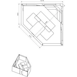 Badewannenträger Für Ottofond Miami Eckwanne Ohne Ablage 125 Cm X 125 Cm -Badezimmergeschäft 765989 4034 17055248 2