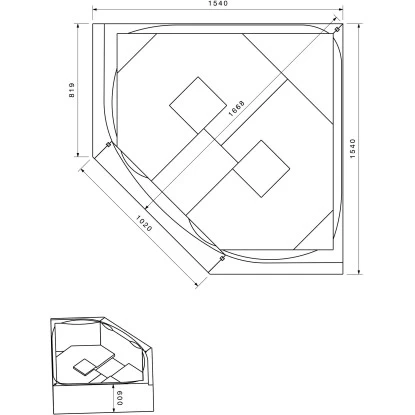 Badewannenträger Für Ottofond Lima Eckwanne Mit Ablage 150 Cm X 150 Cm 4 Badewannenträger Für Ottofond Lima Eckwanne Mit Ablage 150 Cm X 150 Cm – Bild 2