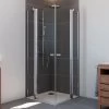 Breuer Eckeinstieg Drehtür Elana 6 Silber Matt Klarglas 90 X 90 Cm -Badezimmergeschäft 767941 2570 0617