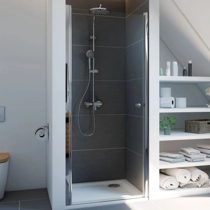 Breuer Drehtür Für Nische Links Elana 6 Silber Matt Klarglas 90 Cm 3 Breuer Drehtür Für Nische Links Elana 6 Silber Matt Klarglas 90 Cm