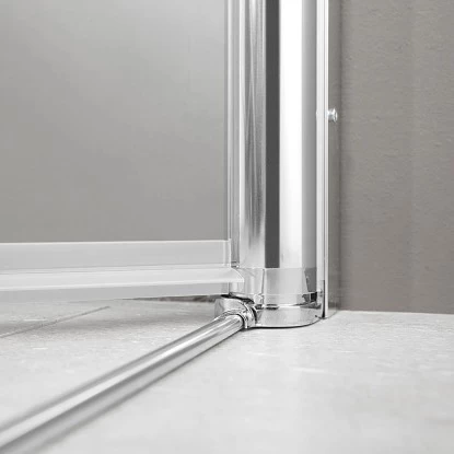 Breuer Drehtür Für Nische Links Elana 6 Silber Matt Klarglas 90 Cm 4 Breuer Drehtür Für Nische Links Elana 6 Silber Matt Klarglas 90 Cm – Bild 2