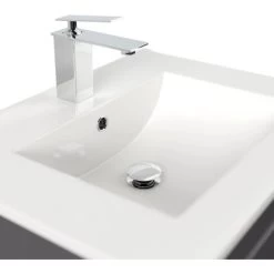 Posseik Badmöbel-Set Homeline H X B X T: 56 Cm X 62 Cm X 46,5 Cm Anthrazit -Badezimmergeschäft 770014 4873 5