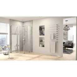 Hüppe Walk-In-Gleittür Xtensa Pure 1-tlg. F. Seg. BxH 120 X 200 Cm L Silber HG 8 -Badezimmergeschäft 774328 2438 HPMI4XTRA 4