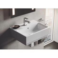 Grohe Waschtisch Cube Keramik 45 Cm Alpinweiß Hahnloch Überlauf PureGuard -Badezimmergeschäft 779000 4520 2