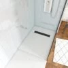 Aurlane Befliesbares Showerboard 80 X 120 Ablaufkanal Schwarz -Badezimmergeschäft 8081051 4018 FAC343 1