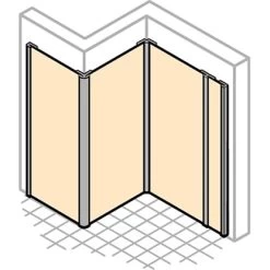 Hüppe Wandverkleidung EasyStyle BxH: 150 Cm X 255 Cm Peafowl Grau 17 Hüppe Wandverkleidung EasyStyle BxH: 150 Cm X 255 Cm Peafowl Grau -Badezimmergeschäft 809383 2438 HPUV3RW1 22