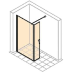 Hüppe Walk-In-Seitenwand Design Pure M. Bewegl. Seg BxH: 120 X 200 Cm Silber HG -Badezimmergeschäft 8385 2438 HPUVLI8P12MAJ 20 2