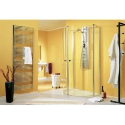 Schulte Garant Halbkreis-Dusche 96 Cm X 82 Cm Echtglas -Badezimmergeschäft 866920 4081 2