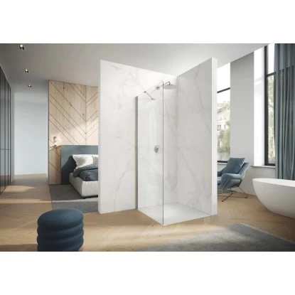 Hüppe Seitenwand Design Pure Für Schwingtür BxH: 90 Cm X 200 Cm Silber Matt 5 Hüppe Seitenwand Design Pure Für Schwingtür BxH: 90 Cm X 200 Cm Silber Matt – Bild 3