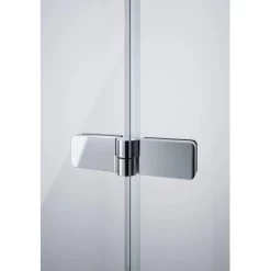 Hüppe Schwingfalttür Design Pure Festes Segment BxH: 170 X 190 Cm L Silber Matt -Badezimmergeschäft 902453 2438 HPDE2MAI 4 1