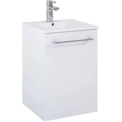 Maximus Waschbeckenunterschrank Cheese40 Cm Weiß Mit 1 Tür