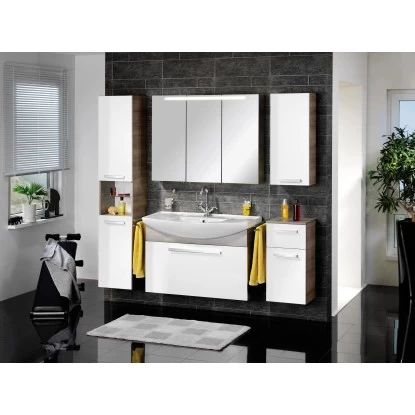 Fackelmann Waschbeckenunterschrank 98,5 Cm A-Vero Eiche-Weiß 4 Fackelmann Waschbeckenunterschrank 98,5 Cm A-Vero Eiche-Weiß – Bild 2