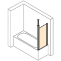 Hüppe Badewannenabtrennung Design Pure Seitenwand BxH: 70 Cm X 150 Cm Silber HG -Badezimmergeschäft 905473 2438 HPUV8P68MDG 20