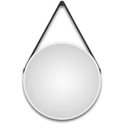 DSK Design Wandspiegel Silver Coiffeur Ø 50 Cm Weiß Matt Rund