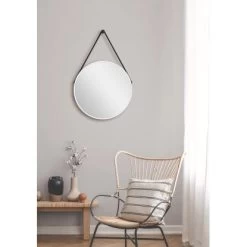 DSK Design Wandspiegel Silver Coiffeur Ø 50 Cm Weiß Matt Rund -Badezimmergeschäft 931342 2963 4