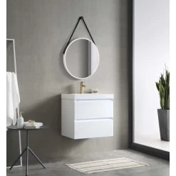 DSK Design Wandspiegel Silver Coiffeur Ø 50 Cm Weiß Matt Rund -Badezimmergeschäft 931342 2963 6