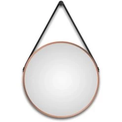 DSK Design LED-Lichtspiegel Silver Barbier Ø 50 Cm Kupfer Rund