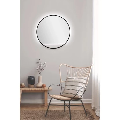 DSK Design LED-Lichtspiegel Silver Cosmos Ø 60 Cm Schwarz Matt Rund 7 DSK Design LED-Lichtspiegel Silver Cosmos Ø 60 Cm Schwarz Matt Rund – Bild 5