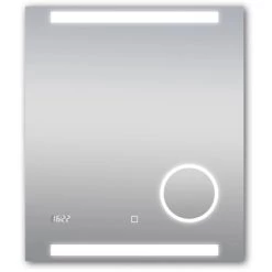 DSK Design LED-Lichtspiegel Silver Rey 60 Cm X 70 Cm