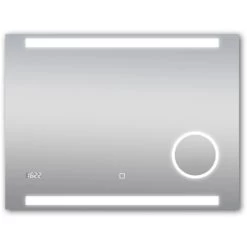 DSK Design LED-Lichtspiegel Silver Rey 80 Cm X 60 Cm