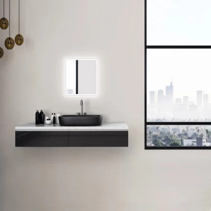 DSK Design LED-Lichtspiegel Silver Luna 40 Cm X 45 Cm 5 DSK Design LED-Lichtspiegel Silver Luna 40 Cm X 45 Cm – Bild 3