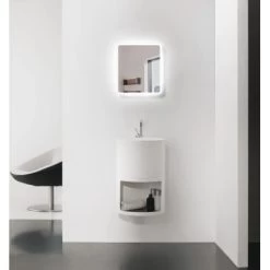 DSK Design LED-Lichtspiegel Silver Luna 40 Cm X 45 Cm 12 DSK Design LED-Lichtspiegel Silver Luna 40 Cm X 45 Cm -Badezimmergeschäft 931425 2963 4