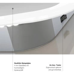 DSK Design LED-Lichtspiegel Silver Luna 40 Cm X 45 Cm 13 DSK Design LED-Lichtspiegel Silver Luna 40 Cm X 45 Cm -Badezimmergeschäft 931425 2963 5