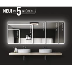 DSK Design LED-Lichtspiegel Silver Luna 40 Cm X 45 Cm 15 DSK Design LED-Lichtspiegel Silver Luna 40 Cm X 45 Cm -Badezimmergeschäft 931425 2963 7