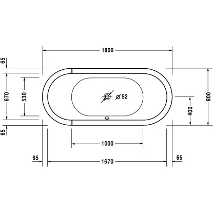 Duravit Badewanne Starck 180 Cm X 80 Cm Einbauversion Weiß 4 Duravit Badewanne Starck 180 Cm X 80 Cm Einbauversion Weiß – Bild 2