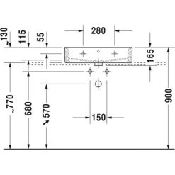 Duravit Waschbecken Vero Air 60 Cm Mit Hahnloch Und Überlauf Geschliffen 7 Duravit Waschbecken Vero Air 60 Cm Mit Hahnloch Und Überlauf Geschliffen -Badezimmergeschäft 946945 4123 235060V2