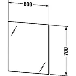 Duravit Leuchtspiegel Mit Indirektlicht Und Wandschaltung 70 Cm X 60 Cm -Badezimmergeschäft 946956 4123 LM7805 80