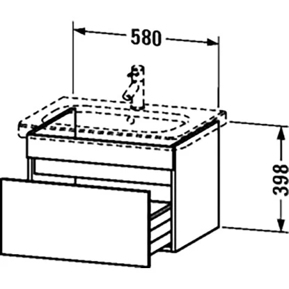 Duravit Waschbeckenunterschrank DuraStyle 58 Cm Weiß Matt 5 Duravit Waschbeckenunterschrank DuraStyle 58 Cm Weiß Matt – Bild 3