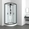 Sanotechnik Komplettdusche Epic Rund Schwarz 235 Cm X 90 Cm X 90 Cm -Badezimmergeschäft 952526 4633 CL50 1