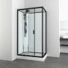 Sanotechnik Komplettdusche Epic Schwarz 225 Cm X 120 Cm X 80 Cm -Badezimmergeschäft 952529 4633 CL52 1