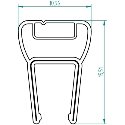 Breuer Magnet-Duschdichtung 90° PK637 Gerade Senkrecht 2010 Mm 5 Stück 4 Breuer Magnet-Duschdichtung 90° PK637 Gerade Senkrecht 2010 Mm 5 Stück – Bild 2