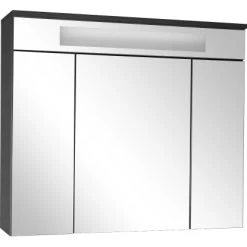 Fackelmann Spiegelschrank Kara 80 Cm Anthrazit EEK: A