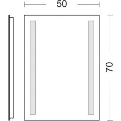 DSK Design LED-Lichtspiegel Silver Dream 50 Cm X 70 Cm 11 DSK Design LED-Lichtspiegel Silver Dream 50 Cm X 70 Cm -Badezimmergeschäft 969275 4018 6