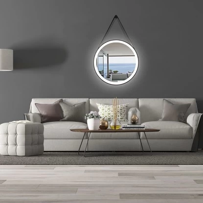 DSK Design LED-Lichtspiegel Rund Black Verano Ø 55 Cm 9 DSK Design LED-Lichtspiegel Rund Black Verano Ø 55 Cm – Bild 7