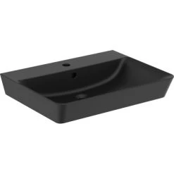 Ideal Standard Waschtisch Connect Air 60x46 Cm 1 Hahnloch Mit Überlauf Schwarz