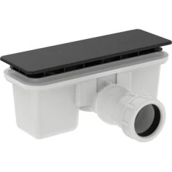 Ideal Standard Ablaufgarnitur Ultra Flat New Schwarz -Badezimmergeschäft 9803271 3049 3