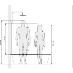 Schulte ExpressPlus Badewannenaufsatz Alu Natur 140x112cm -Badezimmergeschäft 984570 GrenvergleichD33533