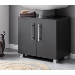 Waschbeckenunterschrank 60 Cm Anthrazit Matt
