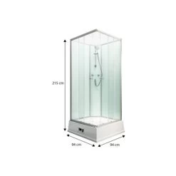 Schulte ExpressPlus Komplettduschkabine Korfu II Mit Boiler Pumpe Alu Hellgrün 16 Schulte ExpressPlus Komplettduschkabine Korfu II Mit Boiler Pumpe Alu Hellgrün -Badezimmergeschäft ilerUndPumpe Light grn Mae