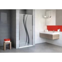 Schulte Drehtür In Nische Alexa Style 2.0 Dekor Liane 80 Cm X 192 Cm -Badezimmergeschäft ion drehtr 90 d321006 4197