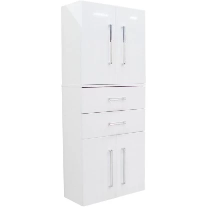 Fackelmann Hochschrank 70,5 Cm Lugano Weiß 3 Fackelmann Hochschrank 70,5 Cm Lugano Weiß