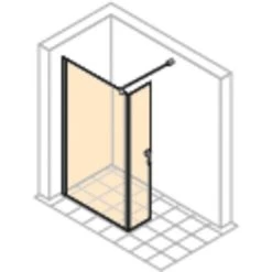 Hüppe Walk-In-Seitenwand Design Pure M. Bewegl. Seg BxH: 120 X 200 Cm Silber HG -Badezimmergeschäft obi 104