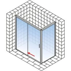 Schulte Seitenwand Für Schiebetür 2-teilig Kristall/Trend 90 Cm X 200 Cm 18 Schulte Seitenwand Für Schiebetür 2-teilig Kristall/Trend 90 Cm X 200 Cm -Badezimmergeschäft obi 140