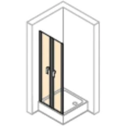 Hüppe Pendeltür Design Pure Für Seitenwand BxH: 100 X 200 Cm Silber Hochglanz 1 -Badezimmergeschäft obi 217