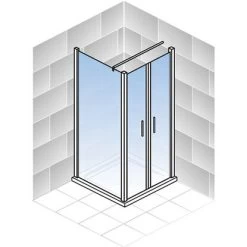 Schulte ExpressPlus Duschkabine Mit Pendeltür AlexaStyle2.0 Alu Natur 192x80cm -Badezimmergeschäft obi 229